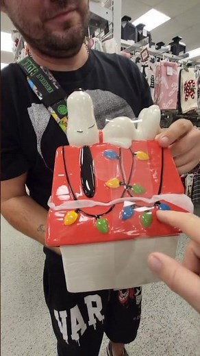 SNOOPY CHRISTMAS DOG HOUSE COOKIE JAR & RED SNOOPY AS SANTA COOKIE JAR - HOLIDAY KITCHEN DECOR