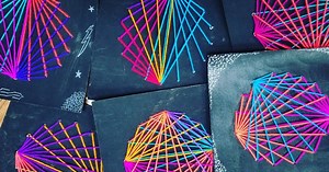 Cardboard String art