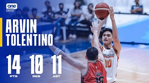 48K views · 287 reactions | TRIPOL DOBOL SI TOL  Arvin Tolentino stuffed the stat sheet with 14 points, 10 rebounds, and 11 assists in NorthPort Batang Pier’s big win against the Blackwater Bossing! #OneSports #PBASeason49 #PBAAngatAngLaban | One Sports | Facebook