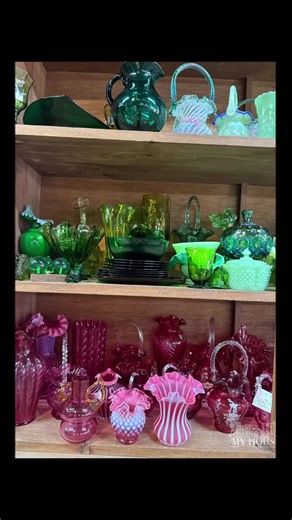 Blue & Green & Cranberry, Oh My! 💙💚❤️ We are OVERLOADED for today’s live and it is GOOD good. The color combo we didn’t know we needed — and trust me, you’re going to want first pick. ✨ Early claims are welcome— First come, first serve. See you live shortly! Tag your glass-loving bestie and get ready! #vintage #blue #green #cranberry #fenton