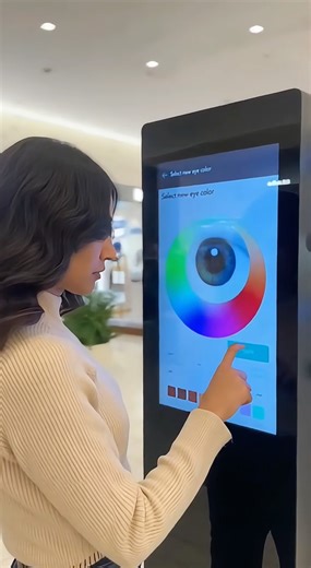 This AI Machine Instantly Changes Your Eye Color 🤯💙 Watch the Before & After!