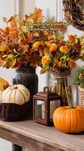 🍂 A Beautifully Styled Fall Farmhouse Home: Cozy Rustic Decor Inspiration