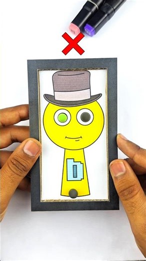 Sprunki OC Bombom Phase 2 Eyes Pinball Cardboard Game #incredibox #sprunki #artandcraft