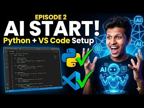 Build Your Own AI Assistant | Episode 2 | Python & VS Code Setup #Code 
