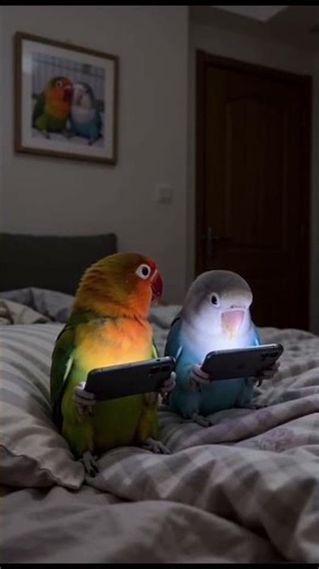 Funny Parrot Mobile Phone and Angry mama . Parrot Cartoon #shorts #youtubeshorts