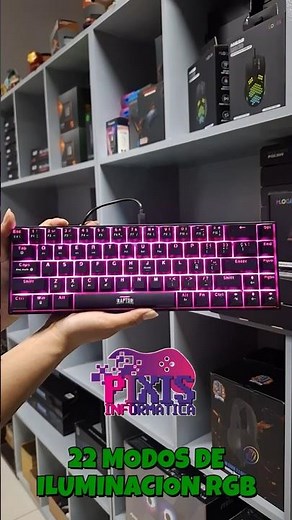 Teclado Raptor Fireclaw M68 Mecanico Retroiluminado Switch Red Outemu Unboxing review flash