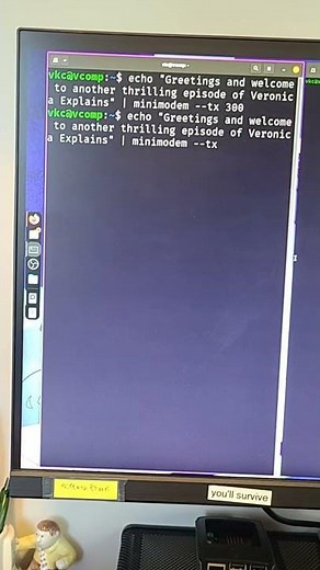 Using minimodem to make modem sounds and EAS tones!