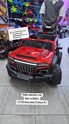 Replying to @kipstosh Kids electric Jeep @55k Reach us 👇 O.7.O.5.2.7.five.four.4I We are at Nairobi CBD superior Centre 3rd floor J10. Its along kenyatta Avenue #kidselectriccar #kidselectriccarskenya #fypシ゚ #nairobitiktokers
