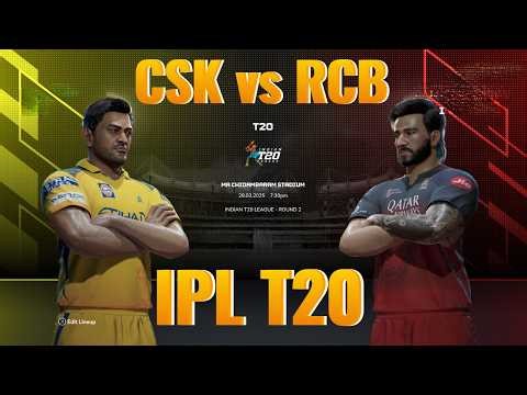 RCB vs CSK LIVE 🔴 | Cricket 26 Gameplay | IPL Rivalry Live Streaming