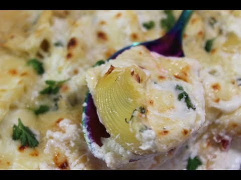Ricotta Cheese Stuffed Pasta Shells! Cheesy,creamy, simply delicious!