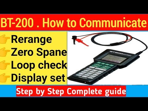 How to use yokogawa BT-200 . Brain Terminal 200 . How to Calibrate pressure transmitter step by step
