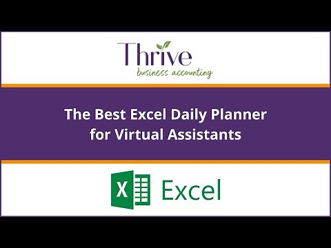 This is the Best Daily Planner on Excel for Virtual Assistants