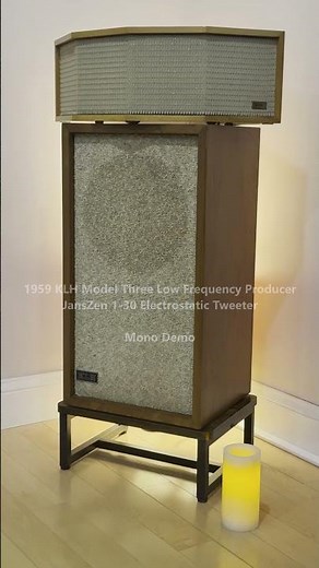 1959 KLH Model Three + JansZen 1-30 Tweeter | Famous Blue Raincoat (Leonard Cohen) | Mono Demo 1