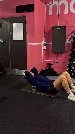 Thoracic Extension on Foam Roller | Quick Upper Back Mobility (13s)