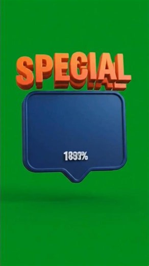 3D special offer overlay GREEN SCREEN EFFECT 4K #shorts #shortsfeed
