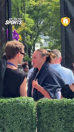 Amanda Anisimova this morning before heading into her second straight Grand Slam Final. 👏 #sponsored #nicolock | New York Post Sports