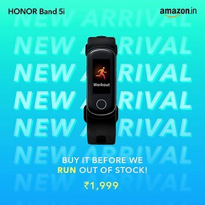 Here comes the hottest smart band in town! The USB-enabled HONORBand5i is now available on Amazon India.Run and get it now at Rs 1999 only. #MorefitMoreLit | HONOR India