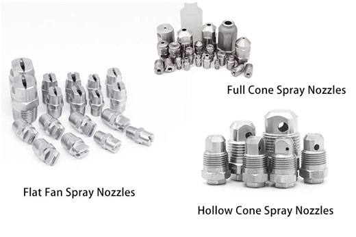 Flat Fan vs Full Cone vs Hollow Cone Spray Nozzles Comparison - CYCO Nozzles