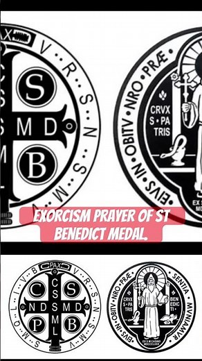 Exorcism prayer of St Benedict medal