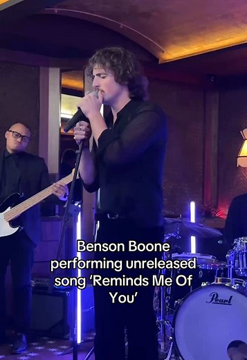 Benson Boone Debuts Unreleased Song 'Reminds Me Of You'