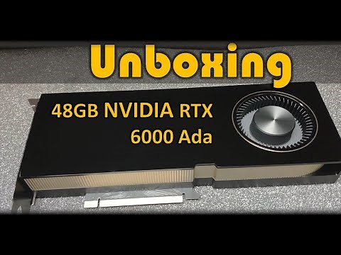NVIDIA RTX 6000 Ada Generation GPU