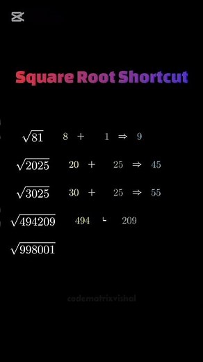 Master Square Roots in Seconds! ⚡ The Ultimate Shortcut Trick