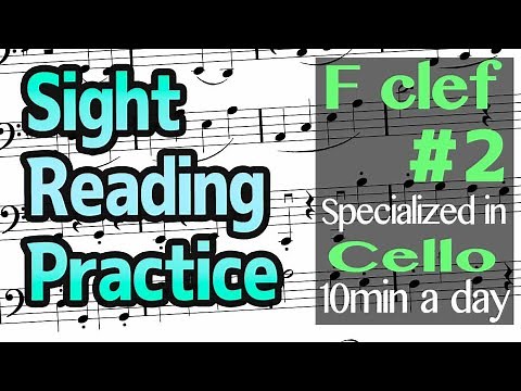 Sight Reading Practice #2 for Cello and other F clef instruments