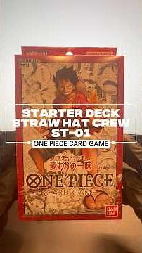 One Piece Card Game Starter Deck "Straw Hat Crew ST-01" Unboxing