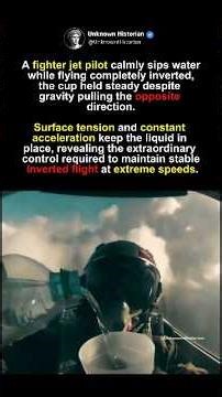 How a Fighter Pilot Drank Water Inverted #shorts