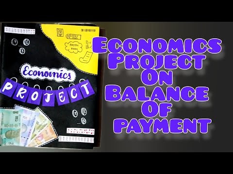 Economics Project on Balance of Payment Class 12th CBSE 2025-26