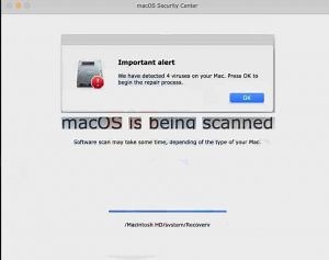 „Wichtige Alert“ Mac Scam (4 Viren) - So entfernen Sie