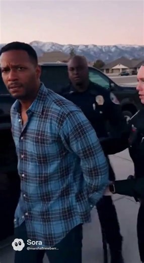 man getting arrested for hitting a kid with a belt.