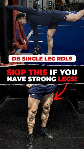 Single-Leg Dumbbell RDLs: Boost Hamstring Strength & Stability! 🏋️‍♂️🔥