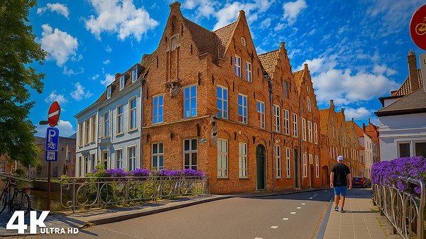 Old Town of Bruges Belgium – Walking Tour (4K)