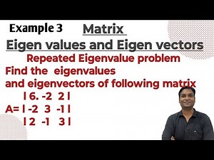 Repeated Eigenvalue problem Find the eigenvalues and eigenvectors of following matrix
