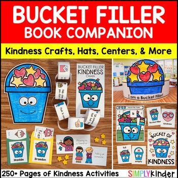 Bucket Filler Activities February Kindness Craft, Hat, Sorts, Bulletin Board K-1