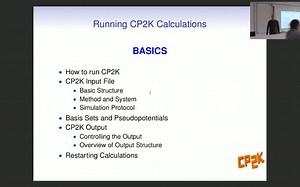 Introduction to CP2K /lecture 3/ 『Running CP2K calculations 』