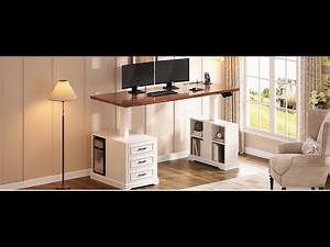 SEDETA 63 Inch Farmhouse Electric Standing Desk
