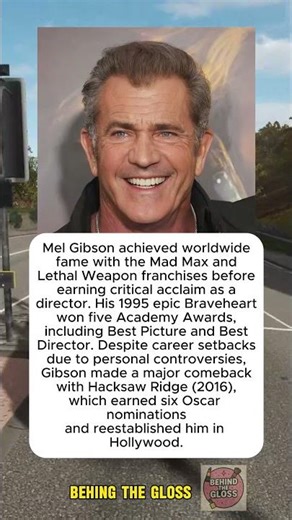 Mel Gibson Won Oscars for Braveheart and Revived His Career Later #melgibson #facts