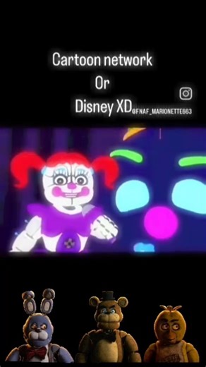 AP presenting FNAF x cartoon Network x Disney XD