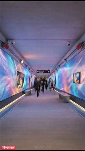 3D Neglected Overpass Underpass to LED Art Walkway #ai #shorts
