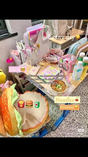 Chinese High School Desk Decoration Ideas