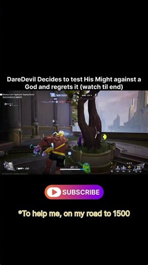 Daredevil decides to test his might against Thor the god of thunder in marvel rivals season 4.5