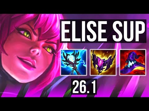 ELISE & Lucian vs SYLAS & Ezreal (SUP) | 8k gold comeback, 37K damage | KR Master | 26.1