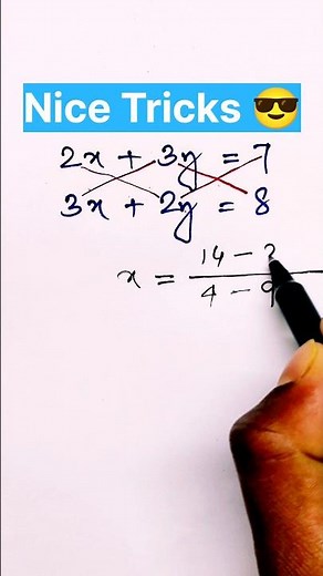 Solve Linear Equations in Seconds | Cross Multiplication Method | Class 9–10 Math#mathmagic