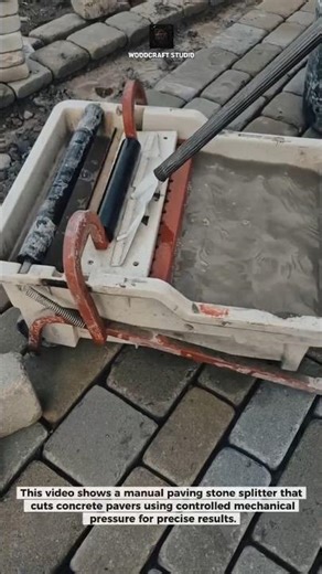 Manual Paving Stone Splitter | Clean Precise Cuts #Paving #Construction #Tools