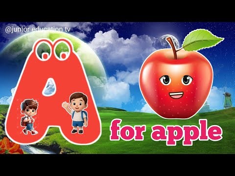 🌈 ABC Song for Kids | A for Apple 🍎 B for Ball ⚽ | Learn Alphabet A–Z Fun & Easy