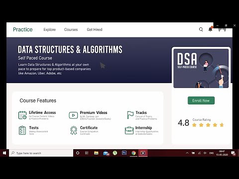DSA Self Paced Course | GeeksforGeeks