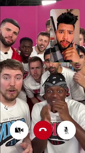 Video call ☎️ with @MrBeast and @KSI 🥰 #mrbeast #ksi #abhishekgupta