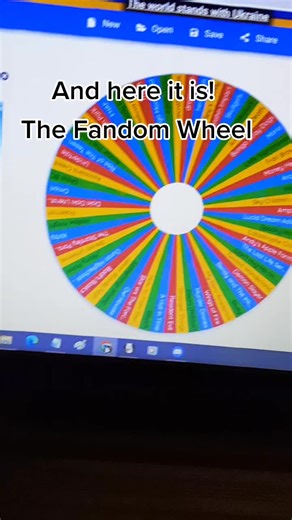 Exploring Fandoms with the Fandom Wheel Challenge